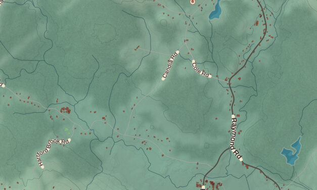 Beautifully Detailed Map of Deerfield, New Hampshire