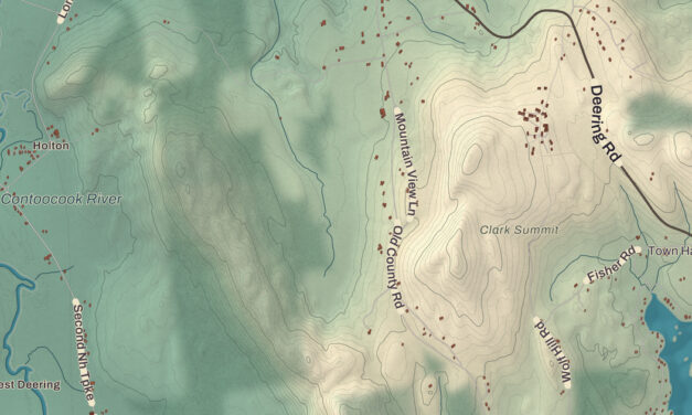 Beautifully Detailed Map of Deering, New Hampshire