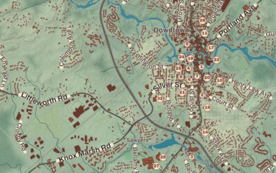 Beautifully Detailed Map of Dover, New Hampshire