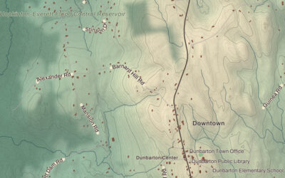 Beautifully Detailed Map of Dunbarton, New Hampshire