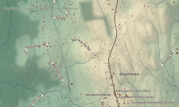 Beautifully Detailed Map of Dunbarton, New Hampshire