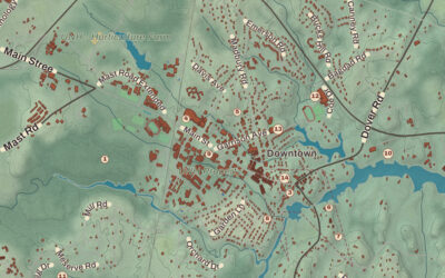 Beautifully Detailed Map of Durham, New Hampshire