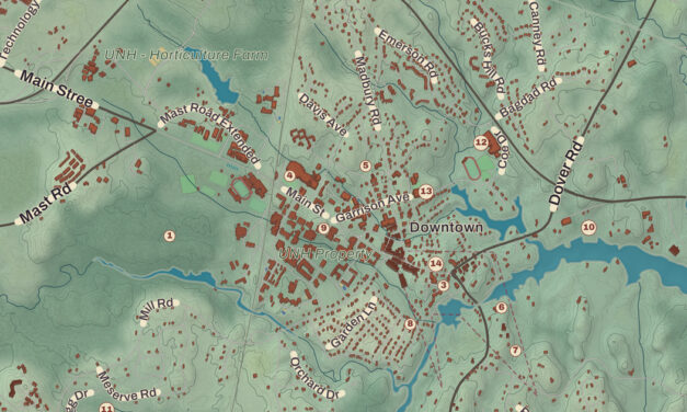 Beautifully Detailed Map of Durham, New Hampshire