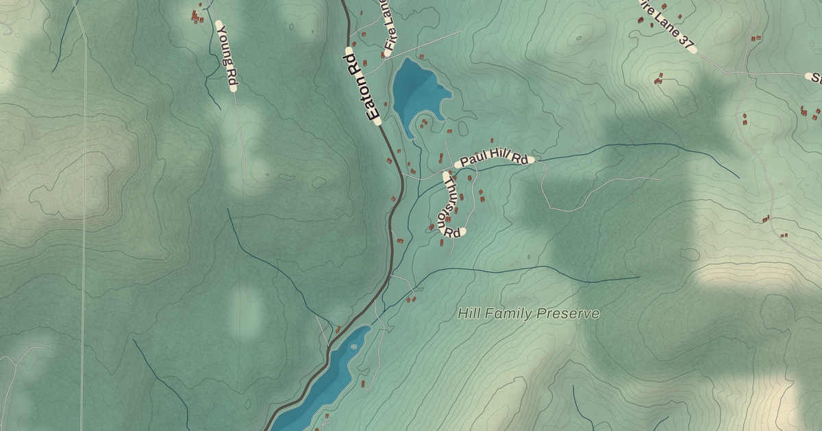 Beautifully Detailed Map of Eaton, New Hampshire