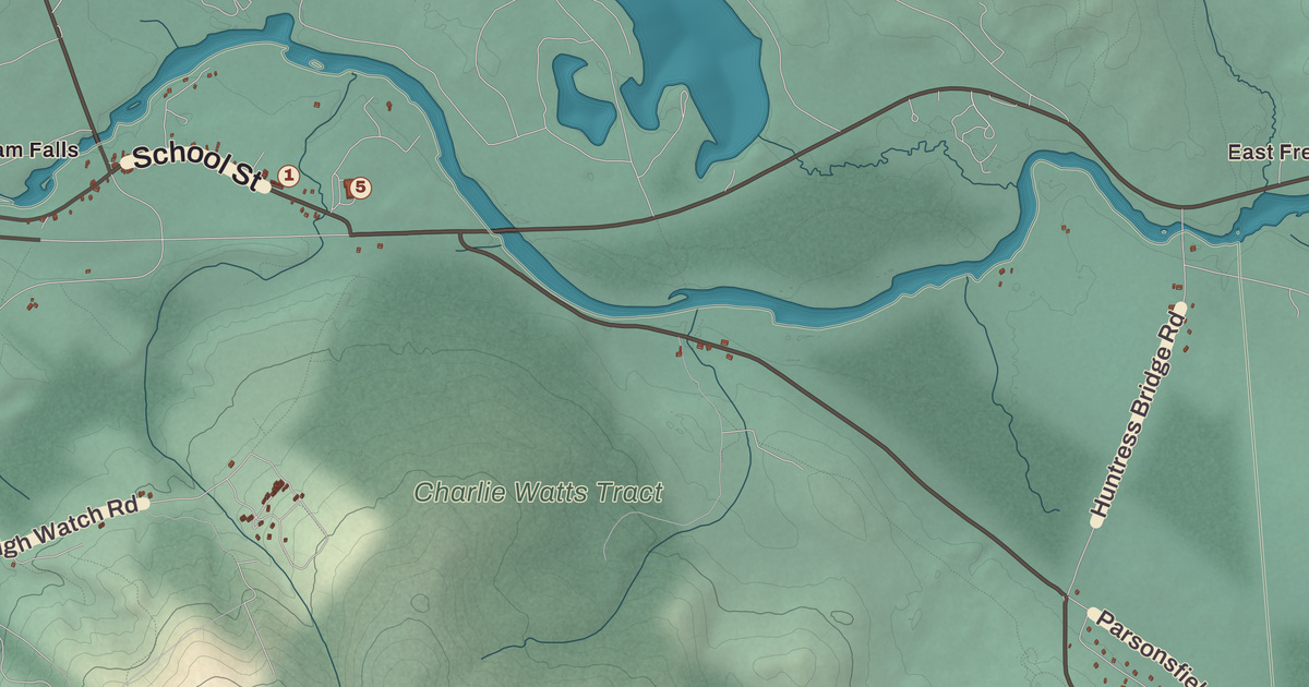 Beautifully Detailed Map of Effingham, New Hampshire