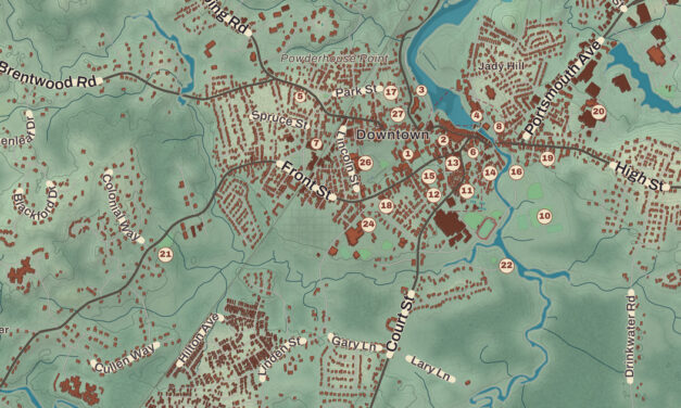 Beautifully Detailed Map of Exeter, New Hampshire
