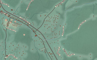 Beautifully Detailed Map of Franconia, New Hampshire