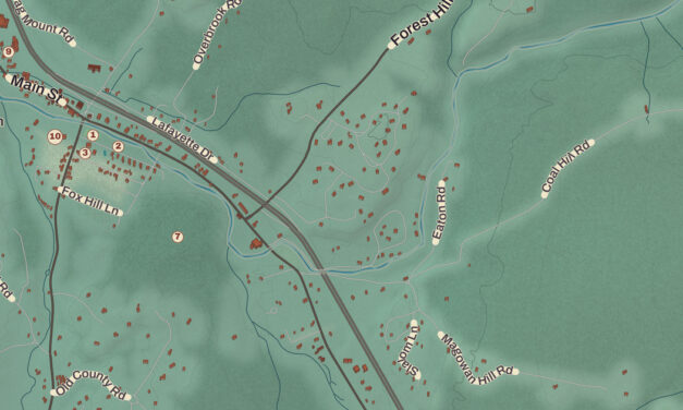 Beautifully Detailed Map of Franconia, New Hampshire
