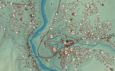 Beautifully Detailed Map of Franklin, New Hampshire