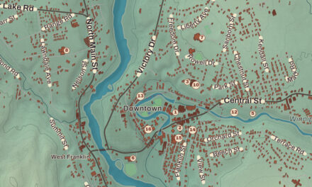 Beautifully Detailed Map of Franklin, New Hampshire