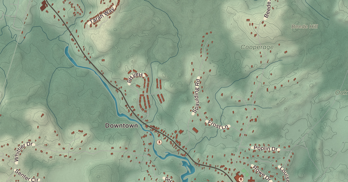 Beautifully Detailed Map of Fremont, New Hampshire