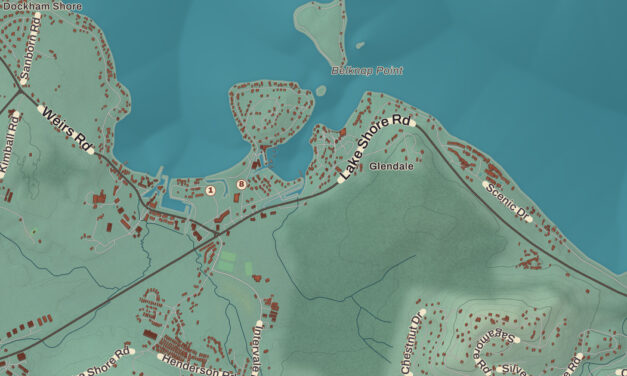 Beautifully Detailed Map of Gilford, New Hampshire