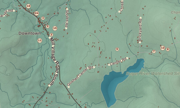 Beautifully Detailed Map of Goshen, New Hampshire
