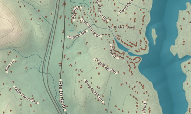 Beautifully Detailed Map of Grantham, New Hampshire