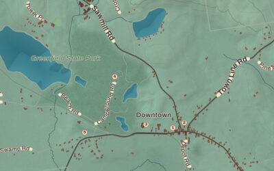 Beautifully Detailed Map of Greenfield, New Hampshire