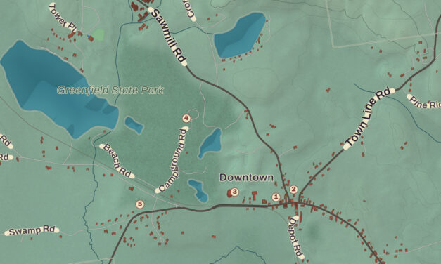 Beautifully Detailed Map of Greenfield, New Hampshire