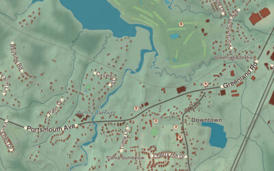 Beautifully Detailed Map of Greenland, New Hampshire