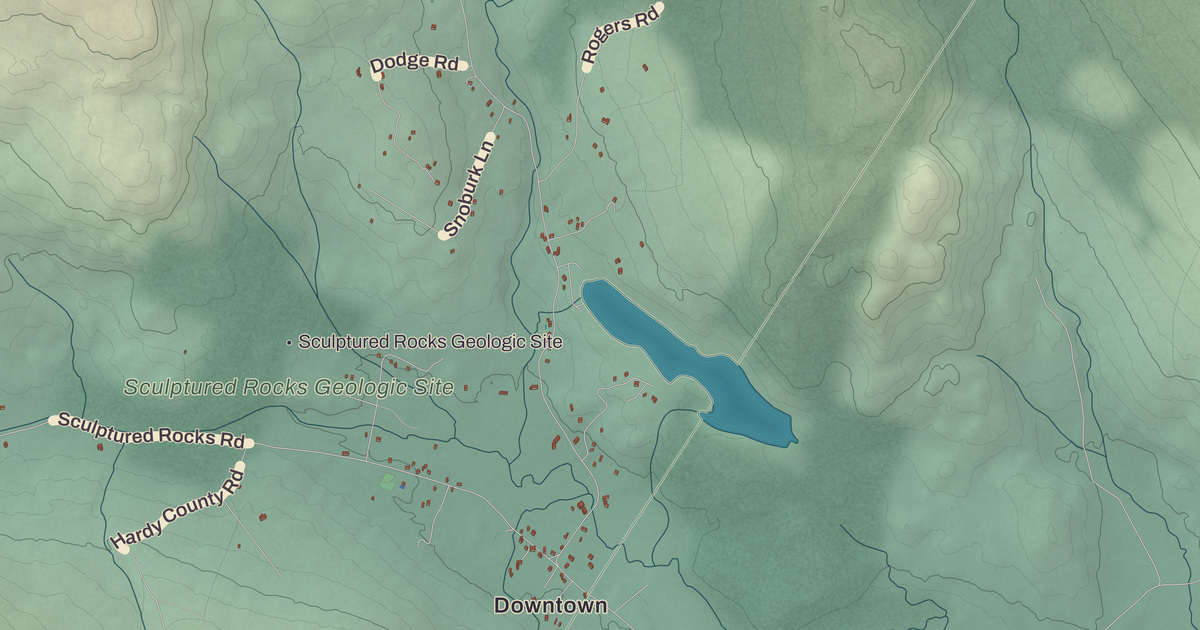 Beautifully Detailed Map of Groton, New Hampshire