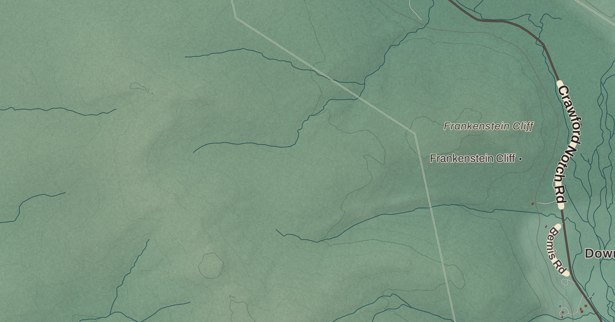 Beautifully Detailed Map of Hart’s Location, New Hampshire