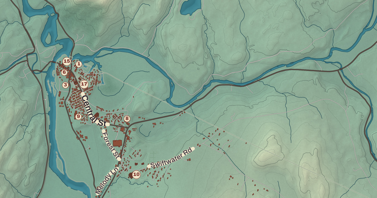 Beautifully Detailed Map of Haverhill, New Hampshire
