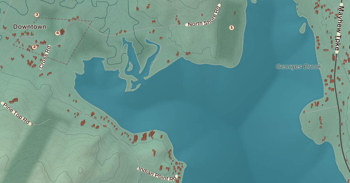 Beautifully Detailed Map of Hebron, New Hampshire