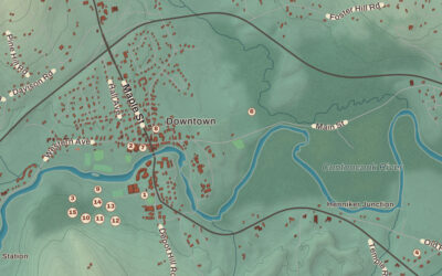 Beautifully Detailed Map of Henniker, New Hampshire