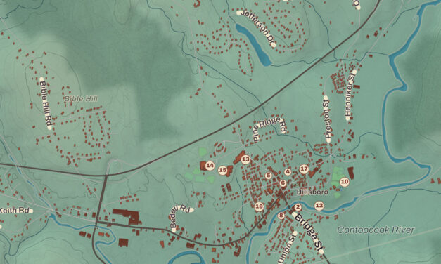 Beautifully Detailed Map of Hillsborough, New Hampshire