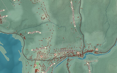 Beautifully Detailed Map of Hinsdale, New Hampshire