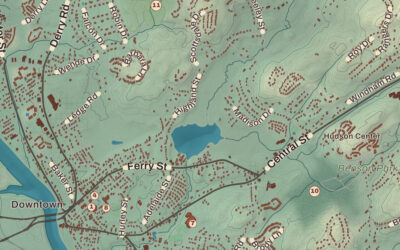 Beautifully Detailed Map of Hudson, New Hampshire