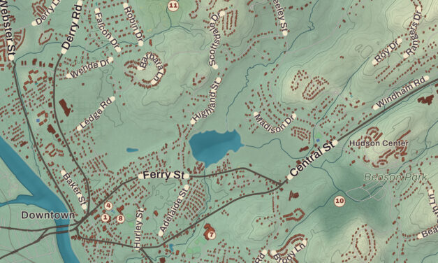 Beautifully Detailed Map of Hudson, New Hampshire