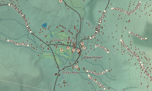 Beautifully Detailed Map of Jackson, New Hampshire