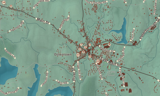 Beautifully Detailed Map of Jaffrey, New Hampshire
