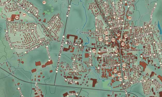 Beautifully Detailed Map of Keene, New Hampshire