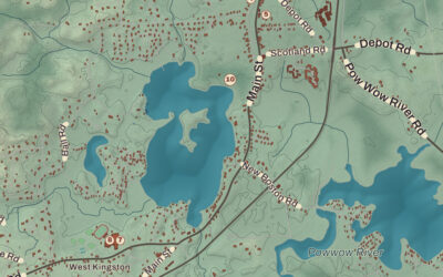 Beautifully Detailed Map of Kingston, New Hampshire