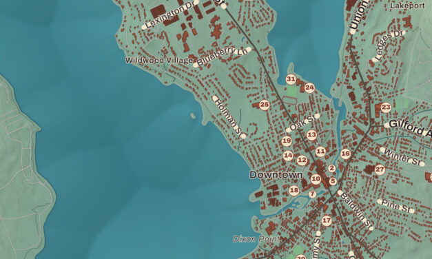 Beautifully Detailed Map of Laconia, New Hampshire