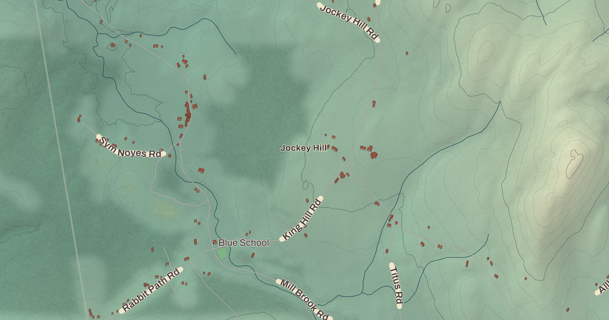Beautifully Detailed Map of Landaff, New Hampshire