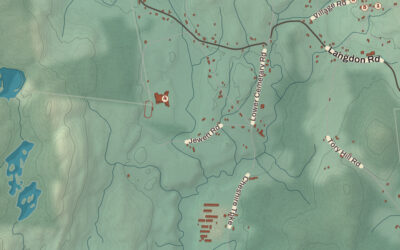 Beautifully Detailed Map of Langdon, New Hampshire