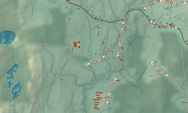 Beautifully Detailed Map of Langdon, New Hampshire