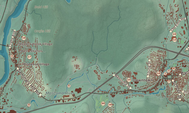 Beautifully Detailed Map of Lebanon, New Hampshire