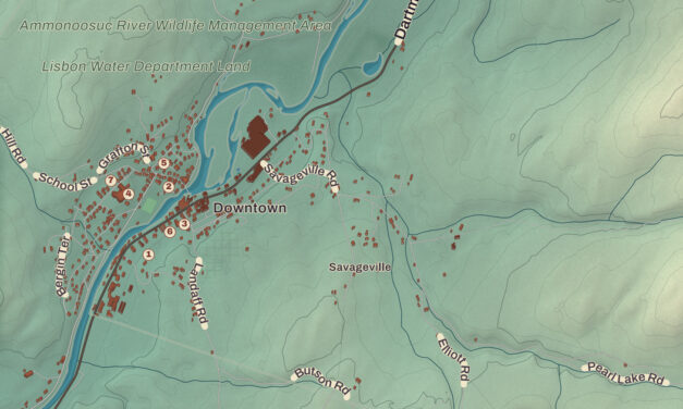 Beautifully Detailed Map of Lisbon, New Hampshire