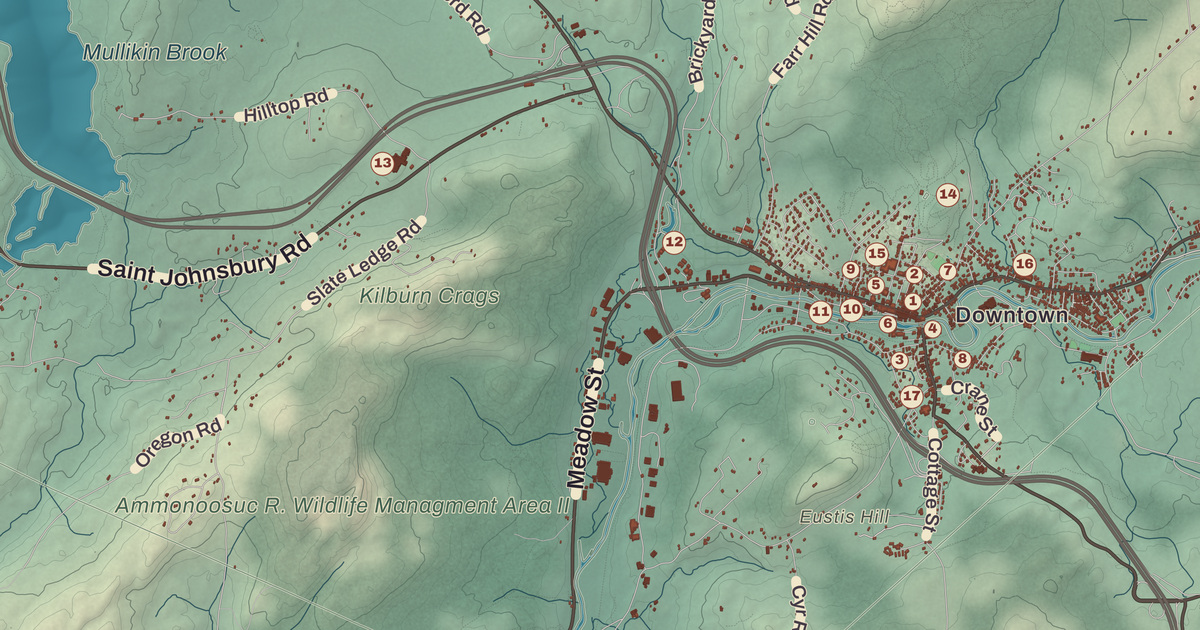 Beautifully Detailed Map of Littleton, New Hampshire