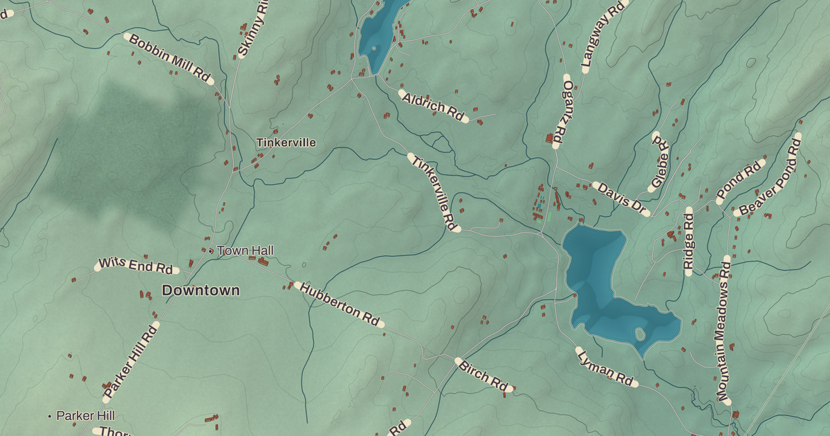 Beautifully Detailed Map of Lyman, New Hampshire