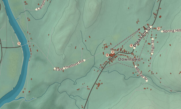 Beautifully Detailed Map of Lyme, New Hampshire