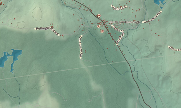 Beautifully Detailed Map of Lyndeborough, New Hampshire