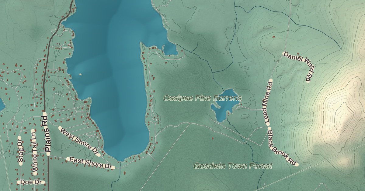 Beautifully Detailed Map of Madison, New Hampshire
