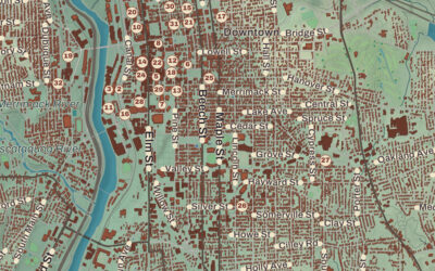 Beautifully Detailed Map of Manchester, New Hampshire