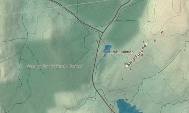 Beautifully Detailed Map of Marlow, New Hampshire