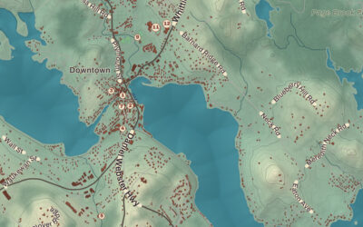 Beautifully Detailed Map of Meredith, New Hampshire