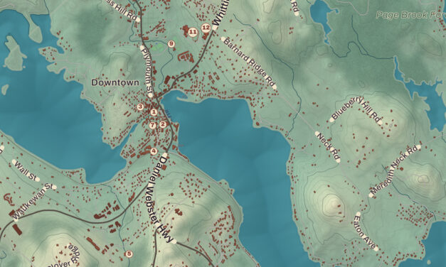 Beautifully Detailed Map of Meredith, New Hampshire