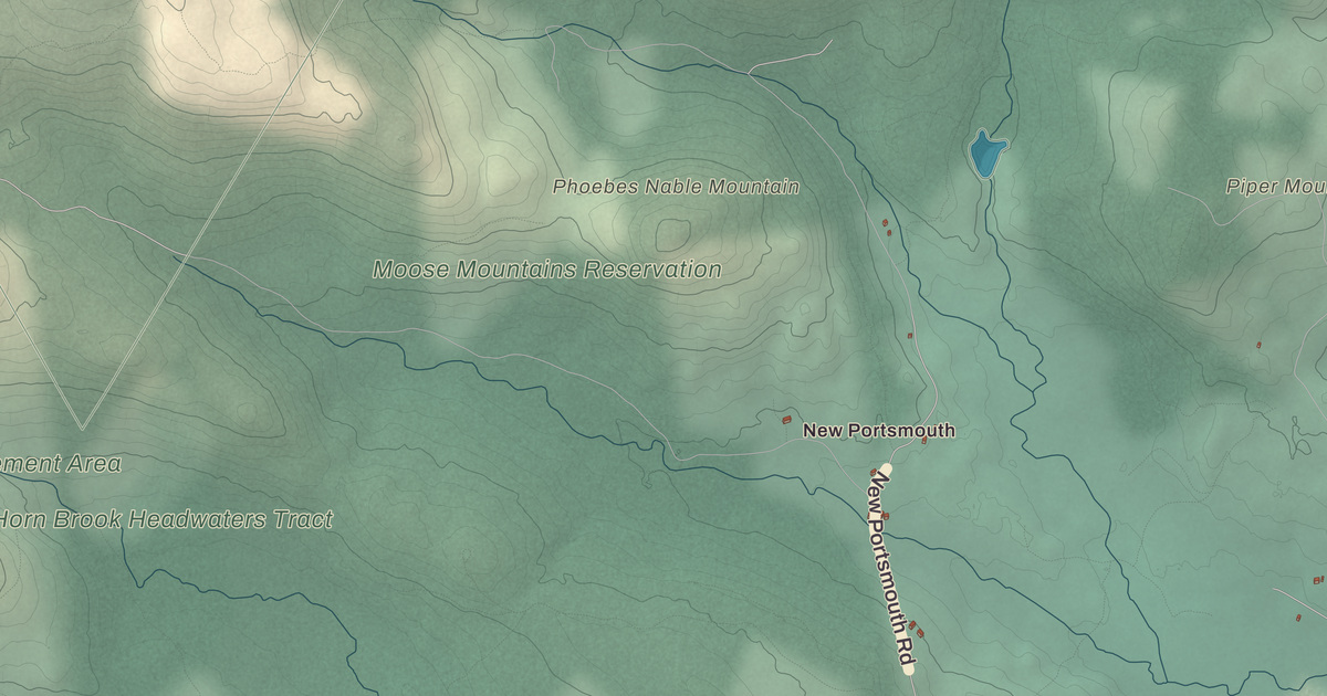 Beautifully Detailed Map of Middleton, New Hampshire